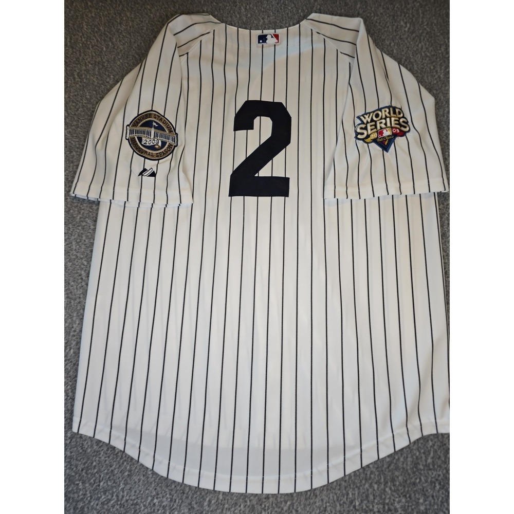 Authentic Majestic SIZE 50 XL, NEW YORK YANKEES, DEREK JETER, 2009 WS Jersey